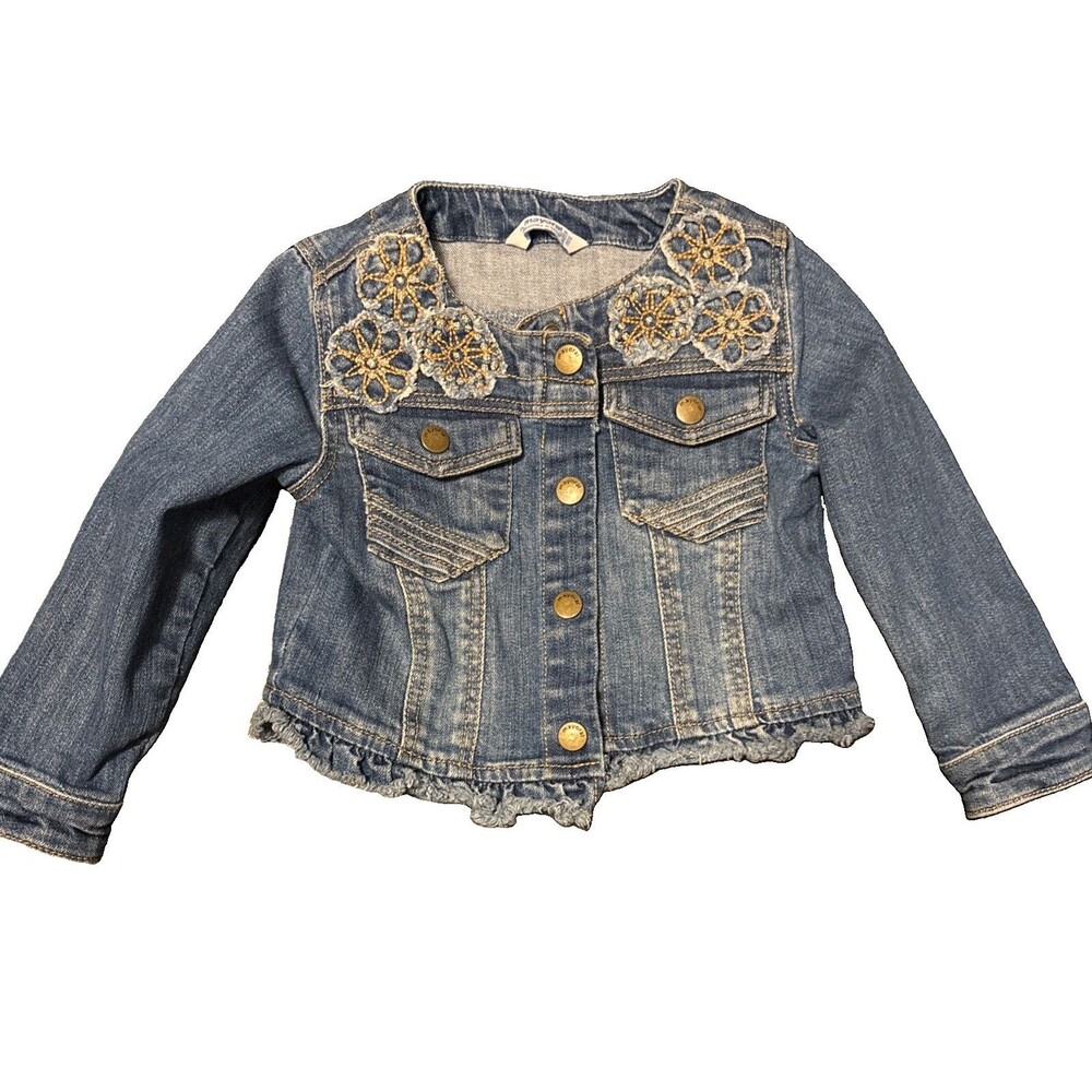 Mayoral Toddler Embellished Jean Jacket Size 2